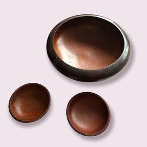 Salad Serving Bowl with Two plates